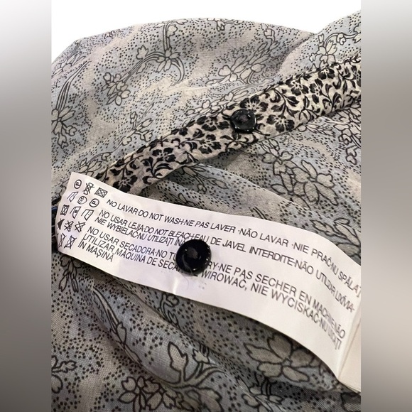 Zara Woman Sheer Silk Blouse XS - Picture 5 of 10